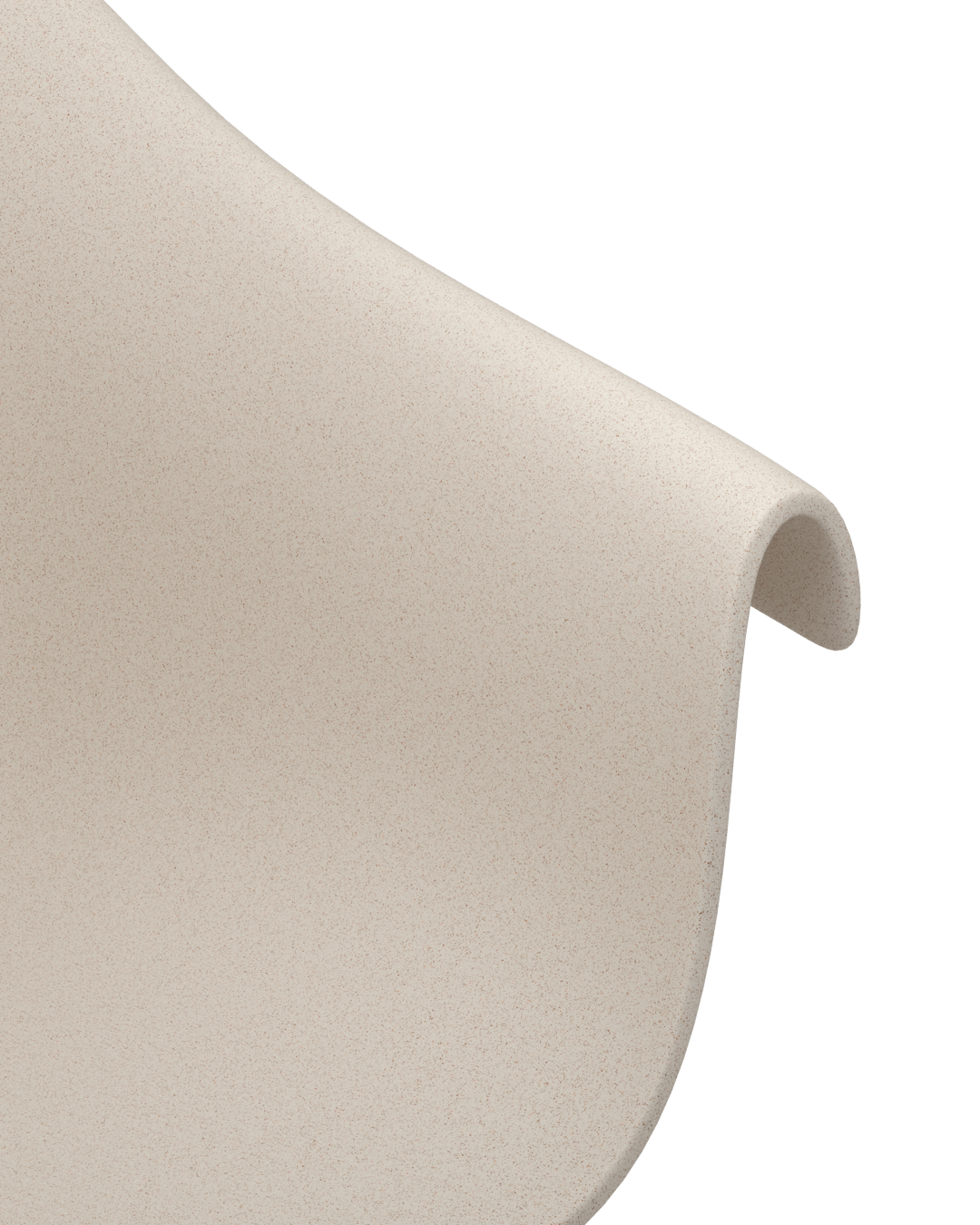 Eco - Beige hairdresser's chair - Chrome cross foot